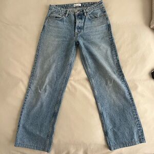 Zara Classic Blue Denim Straight Jeans - 6
